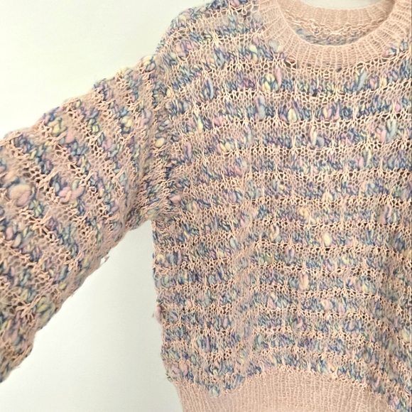 🍭VTG mohair chunky knit sweater - Picture 3 of 7
